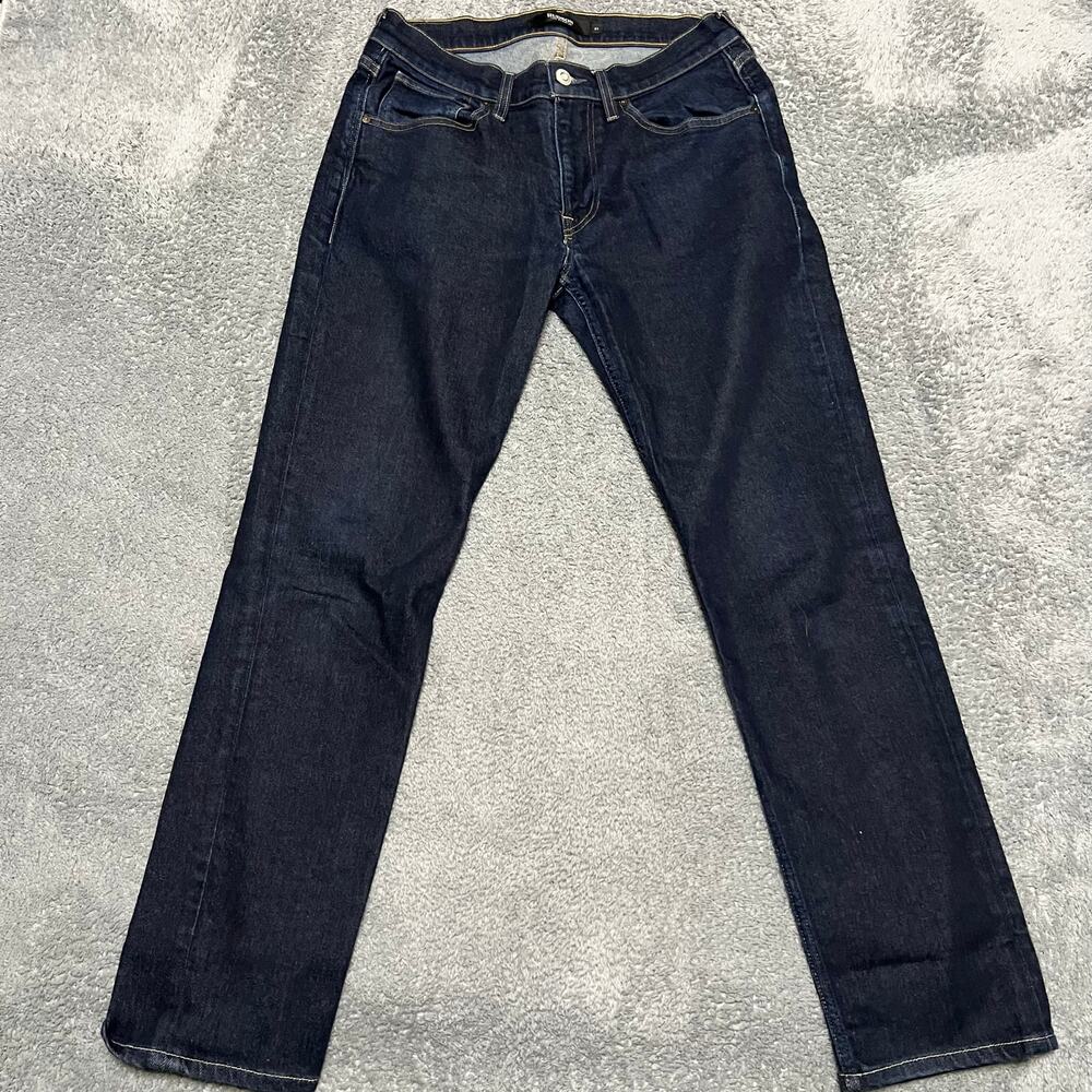 Hudson Jeans Mens 31 Blake Slim Straight Denim Jeans Blue Stretch Dark Wash
